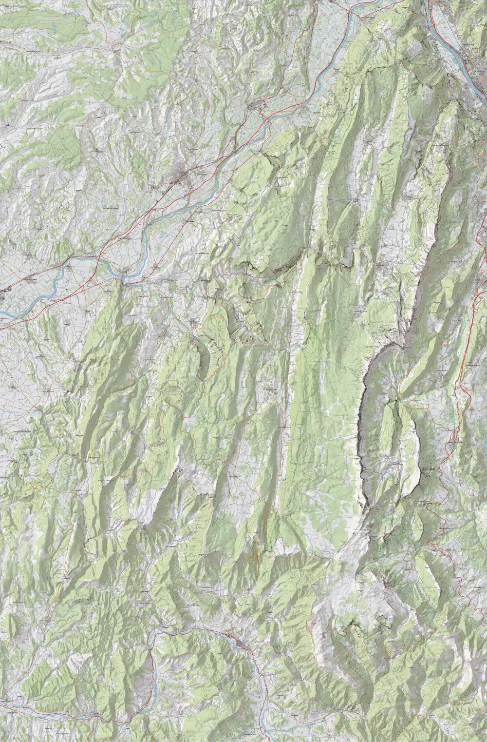 Vue d'ensemble de la carte et des secteurs
